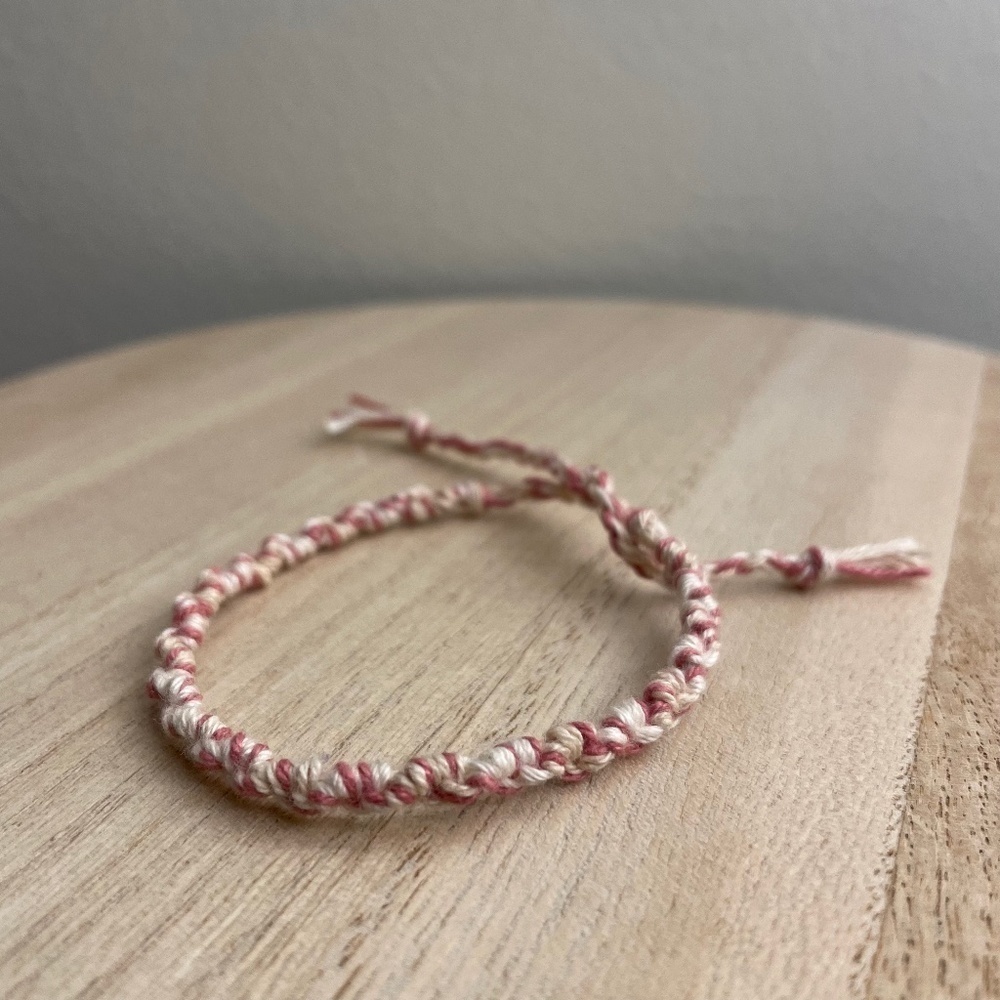 Pink Cloud‎ Twist Woven Bracelet